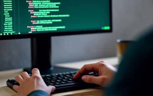 Developer working on code integration