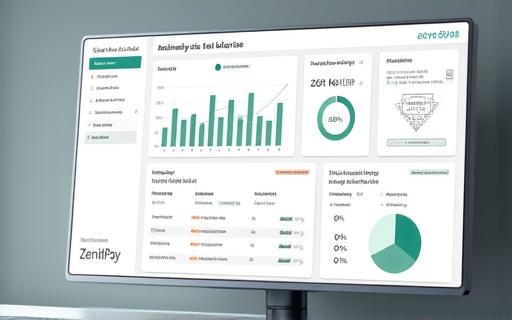 Screenshot of the ZenithPay analytics dashboard